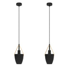 2 Pack Vintage Pendant Ceiling Light Black~4352-5