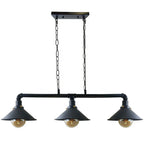 3 Way Pendant Vintage  Metal Ceiling Pipe Steampunk Light ~1124-5