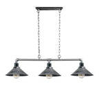 3 Way Pendant Vintage  Metal Ceiling Pipe Steampunk Light ~1124-6