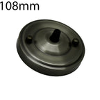 108mm Single Outlet Drop Metal Front Fitting Ceiling Rose~1451-5
