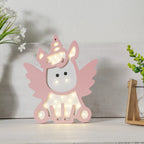 LED Wall Decor with Angel and Unicorn Night Light