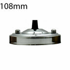 108mm Single Outlet Drop Metal Front Fitting Ceiling Rose~1451-3