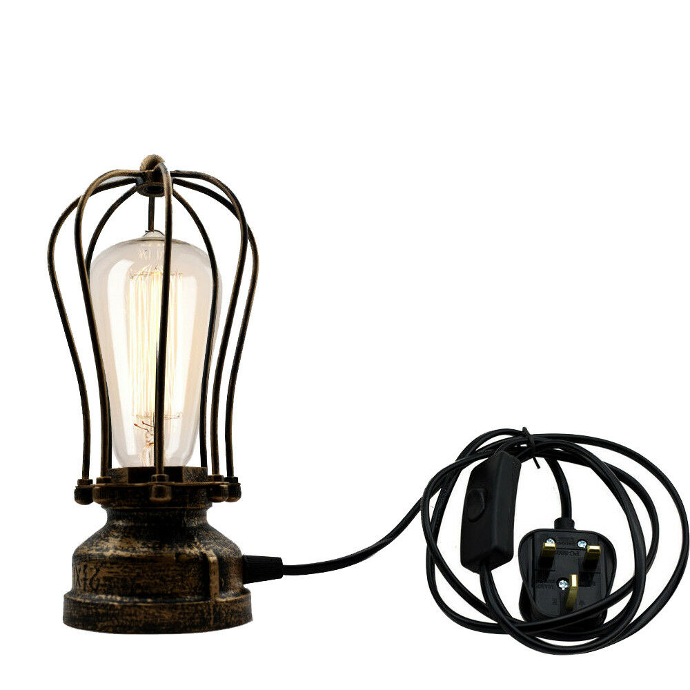 Rustic Table Lamps | Plug-In Desk Lights ~5012-8