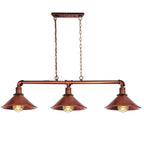 3 Way Pendant Vintage  Metal Ceiling Pipe Steampunk Light ~1124-8