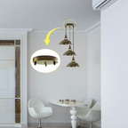 Multi-outlet ceiling rose, 3-way outlet five colors~2146-4