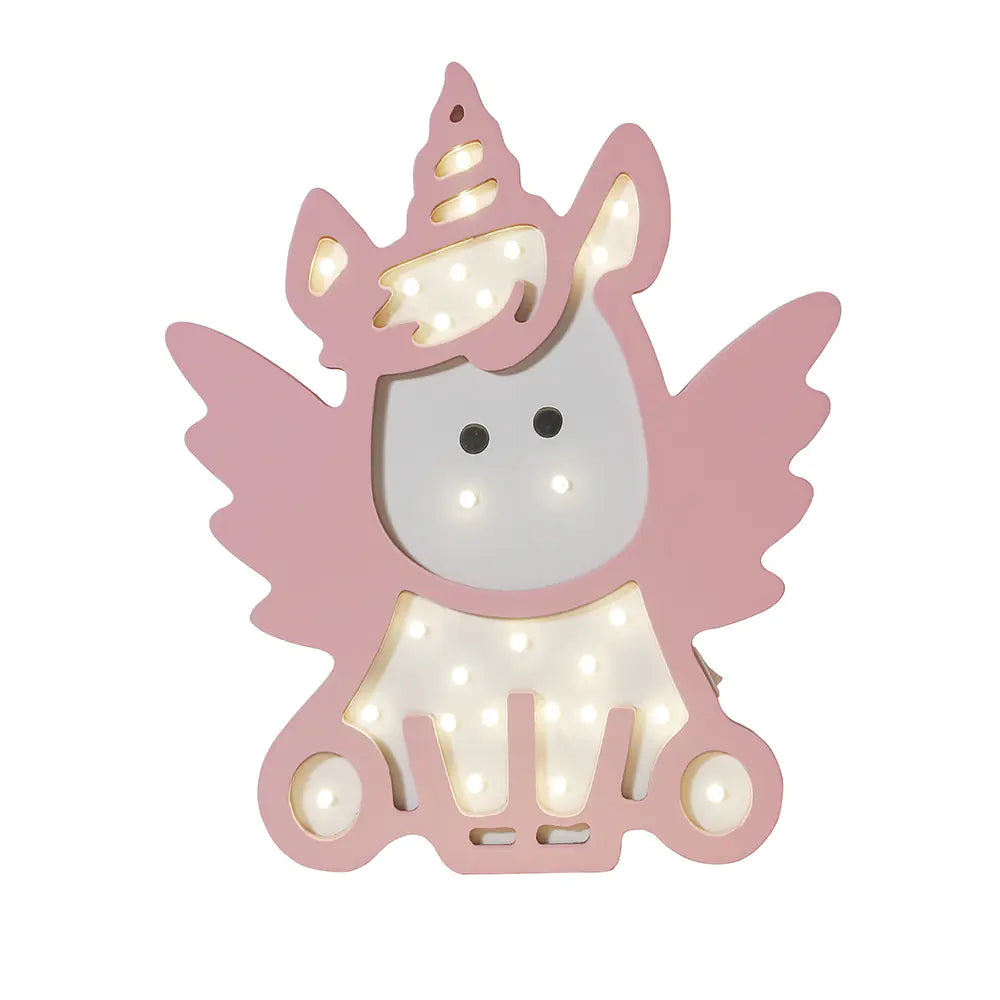LED Wall Decor with Angel and Unicorn Night Light